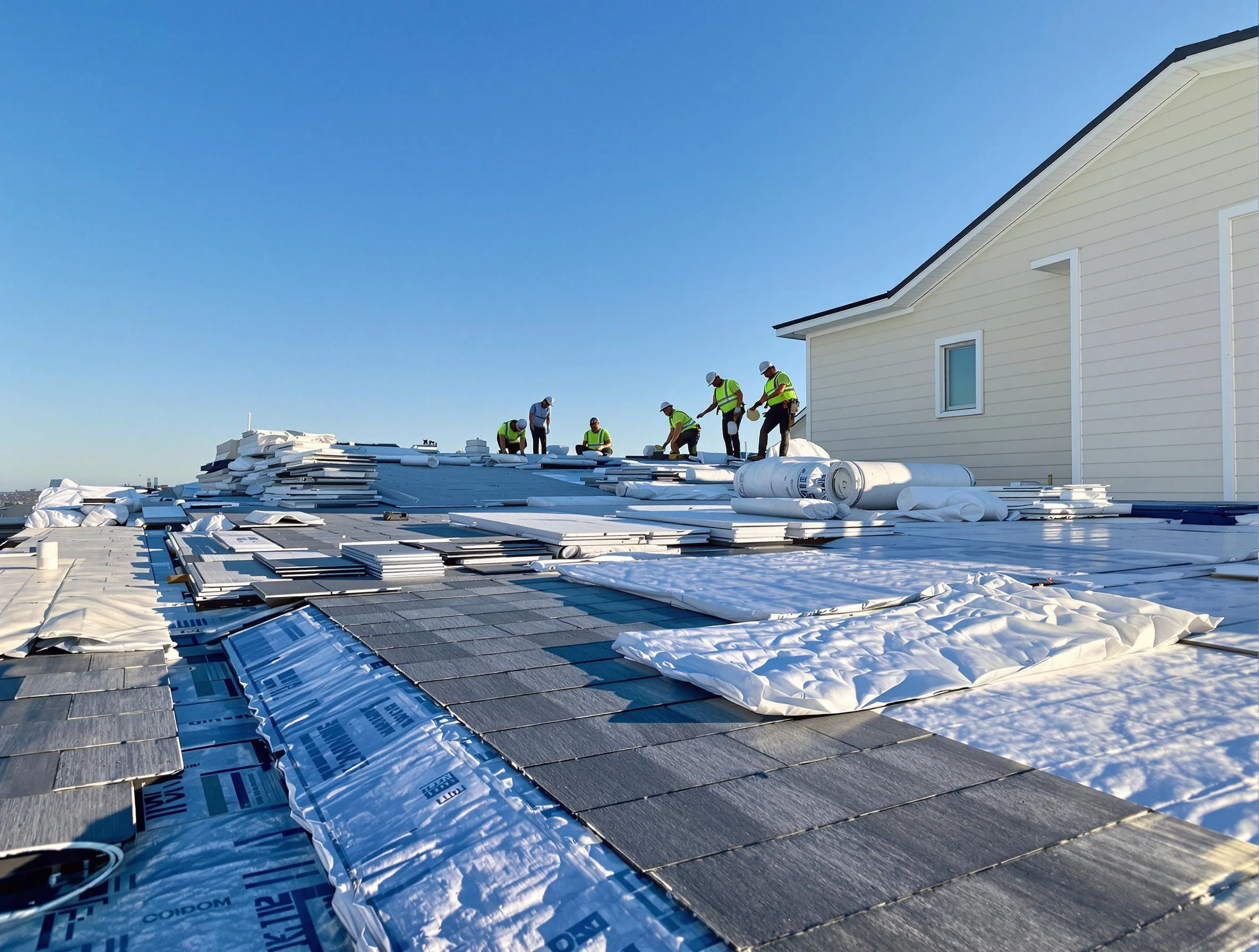 Finished roof installation project by Willowick Roofing Company in Willowick, OH